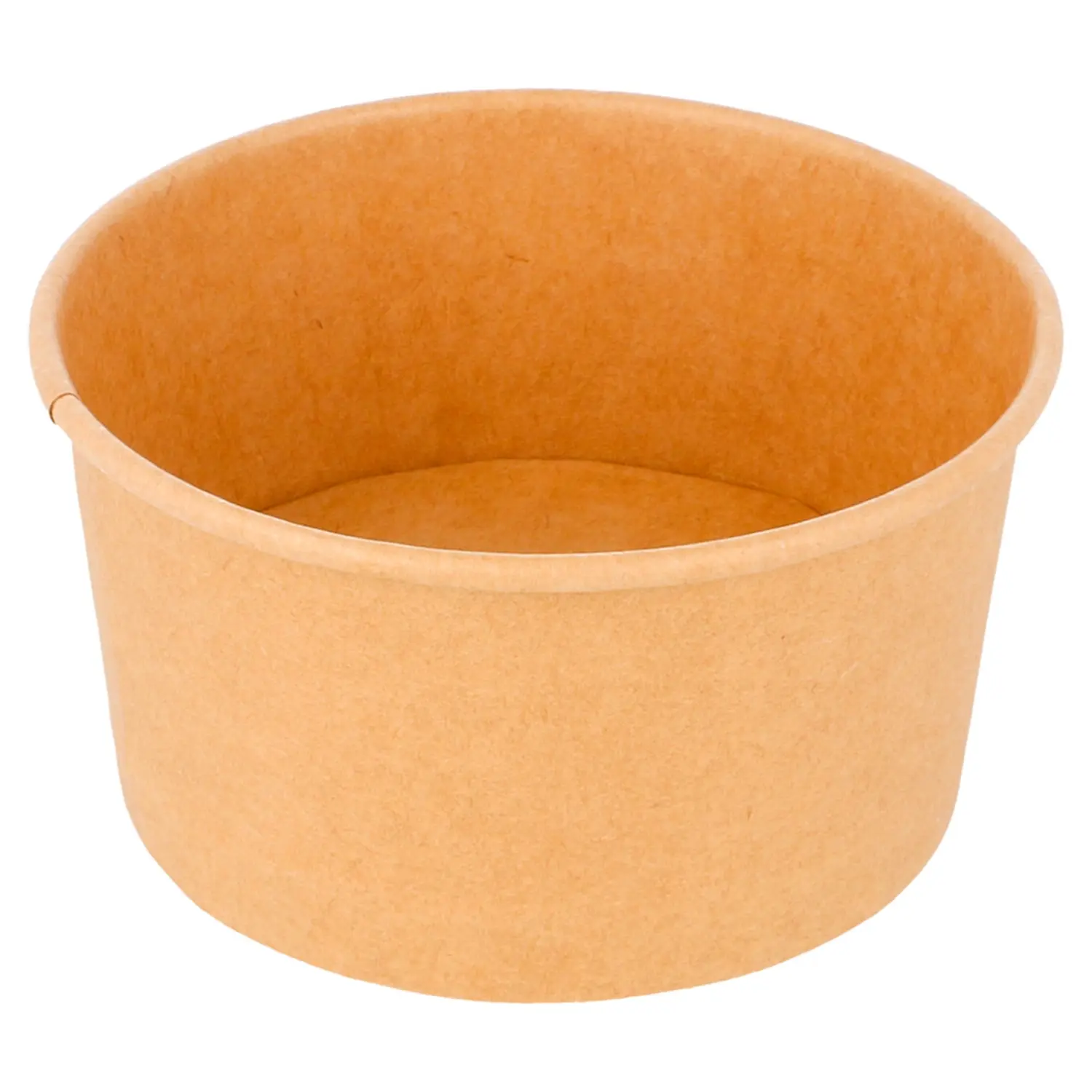 Tarrinas helados 150 ml 250 + 18 pe g/m2 ø8,5x4,5 cm marrón cartoncillo (2000 unid.)