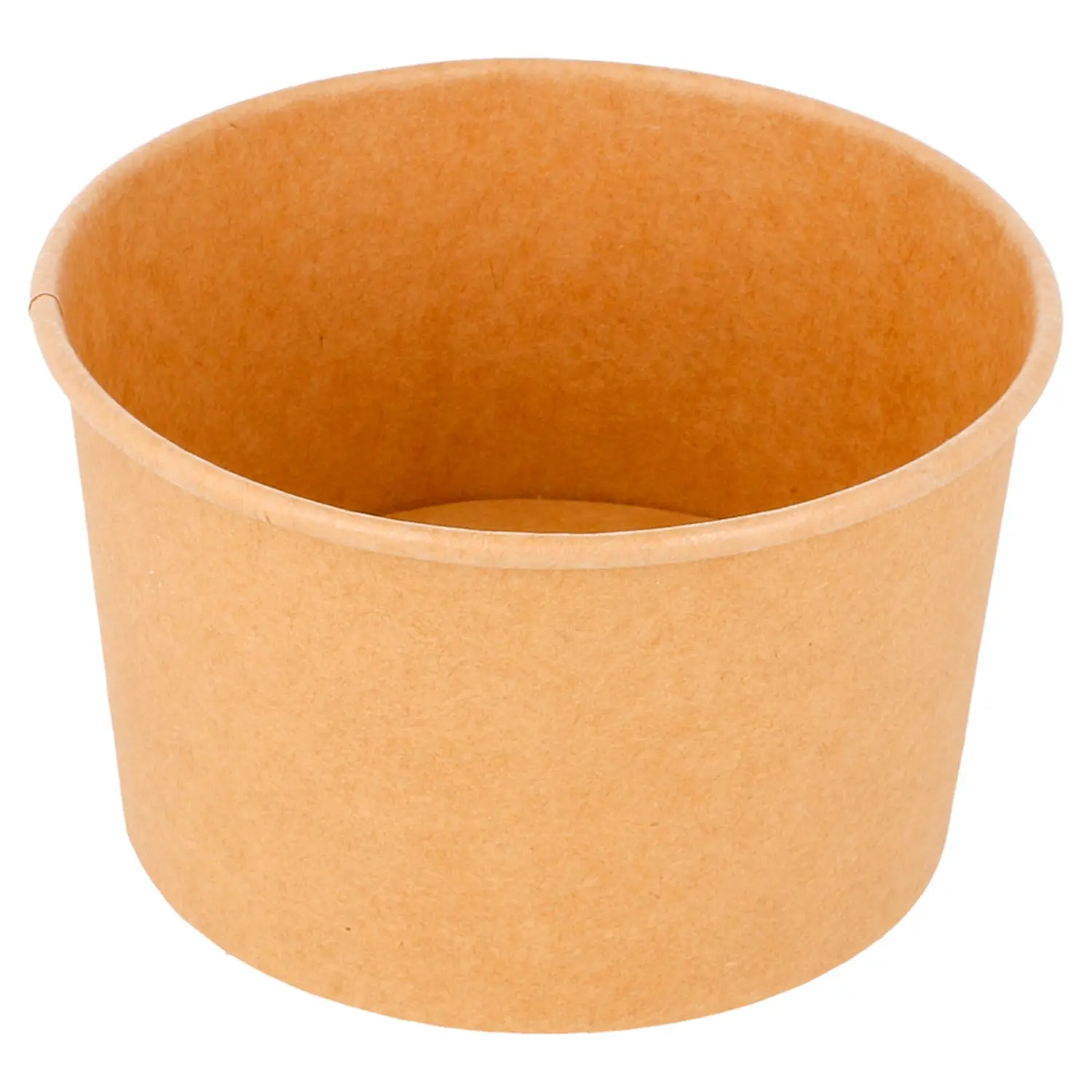 Tarrinas helados 240 ml 250 + 18 pe g/m2 ø9,4x5,5 cm marrón cartoncillo (2000 unid.)