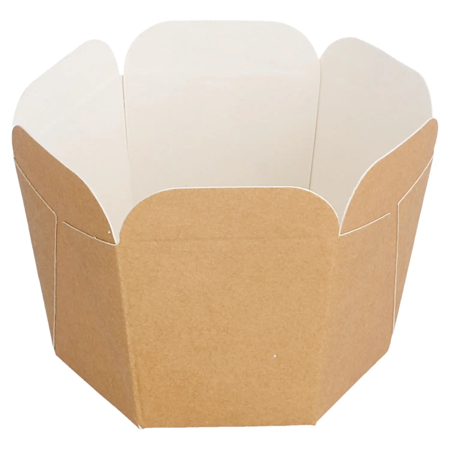Embalagens mini noodles 10 cl 210 + 15 pe g/m2 5x5 cm castanho cartolina (100 unidade)