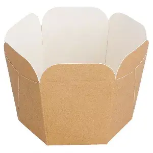 Embalagens mini noodles 10 cl 210 + 15 pe g/m2 5x5 cm castanho cartolina (100 unidade)