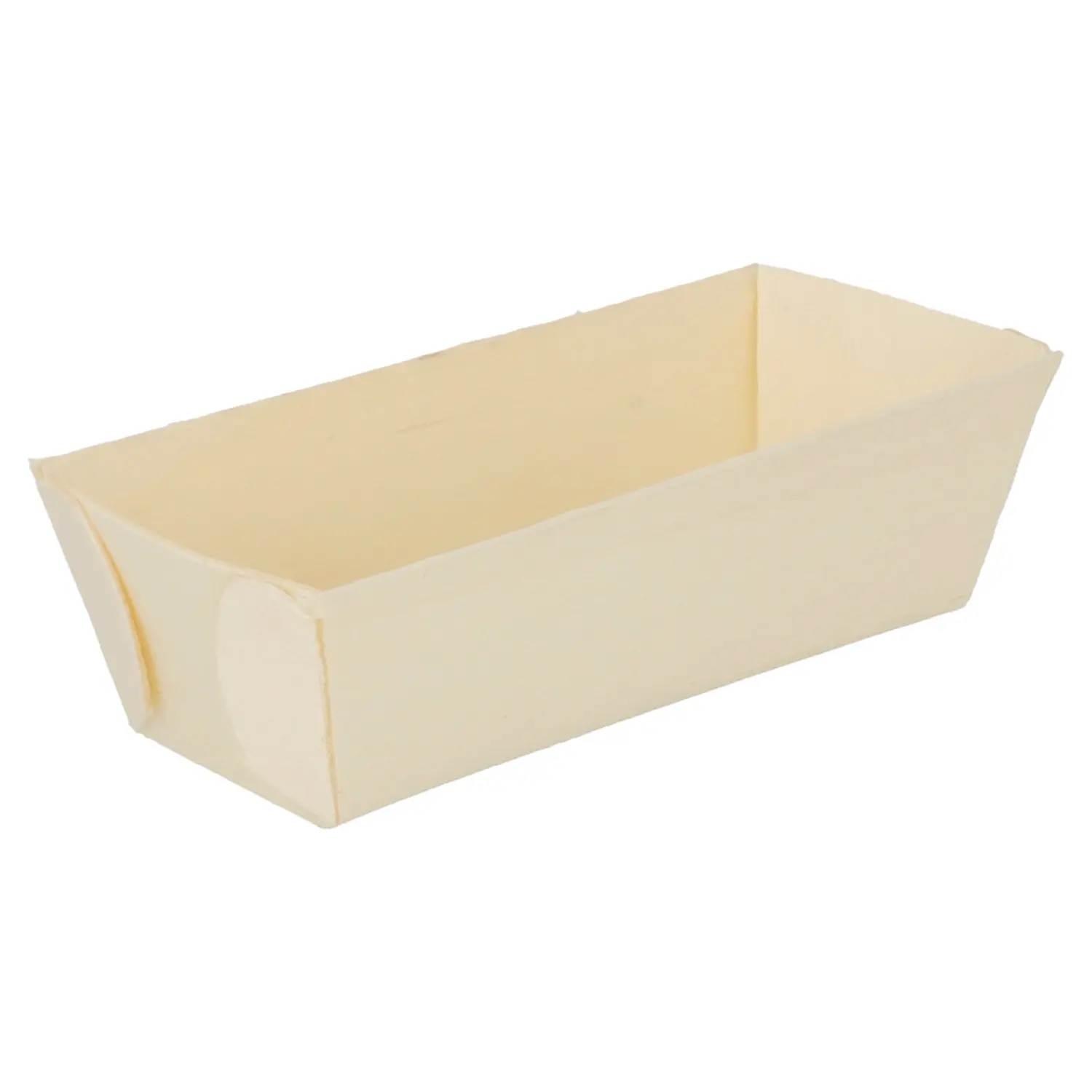 Barchette rettangolari 'wood' 100 ml 10x4,5x3 cm naturale legno (500 unità)