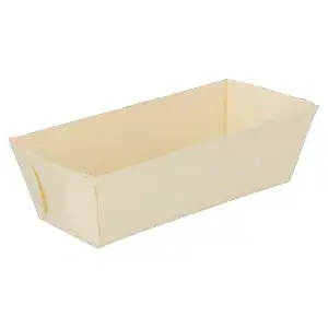 Barchette rettangolari 'wood' 100 ml 10x4,5x3 cm naturale legno (500 unità)