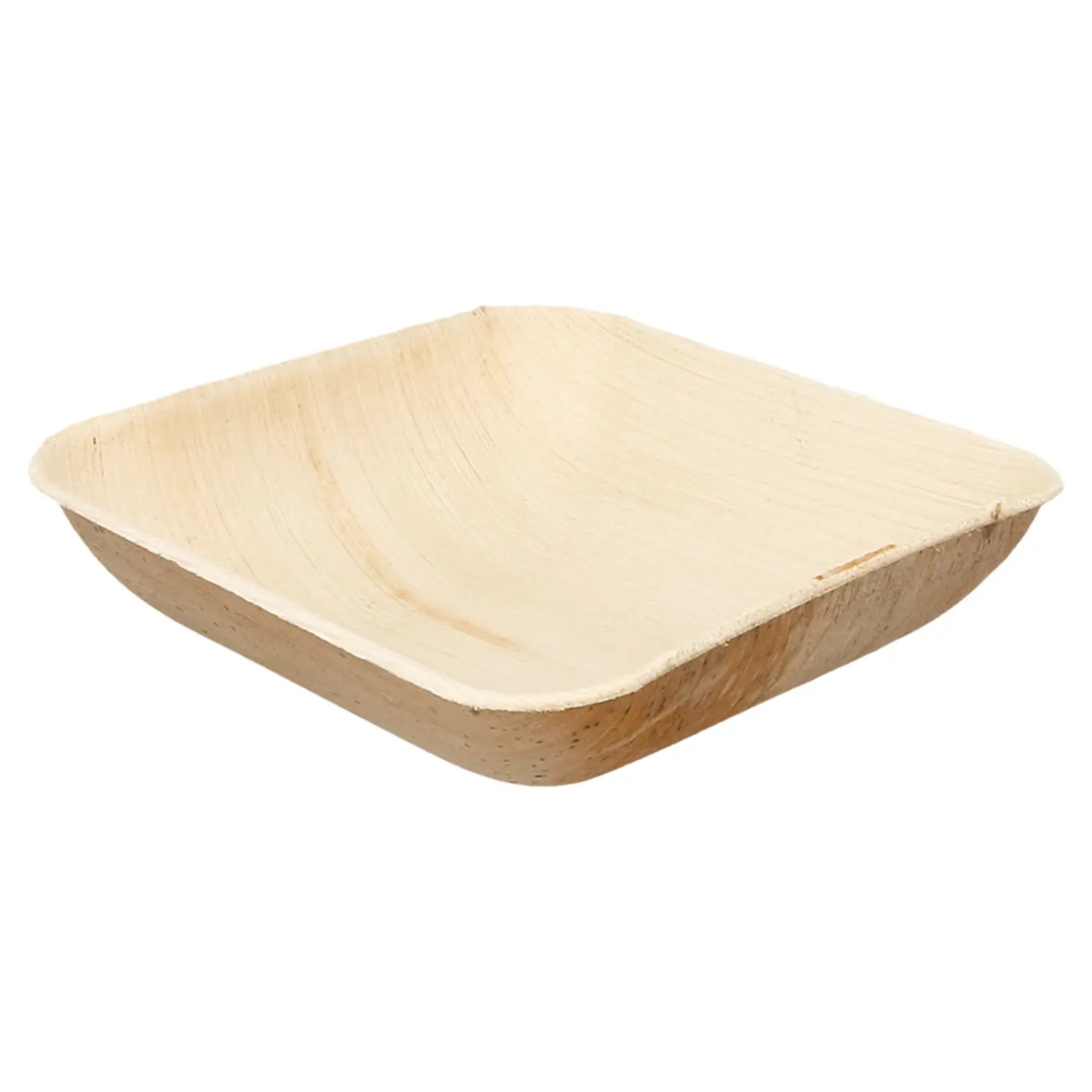 Tigelas quadradas 'areca'  15x15x4 cm natural areca (200 unidade)