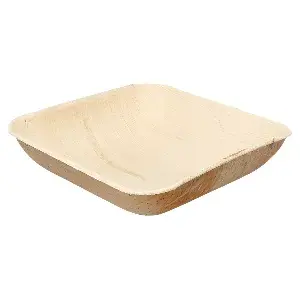 Tigelas quadradas 'areca'  15x15x4 cm natural areca (200 unidade)