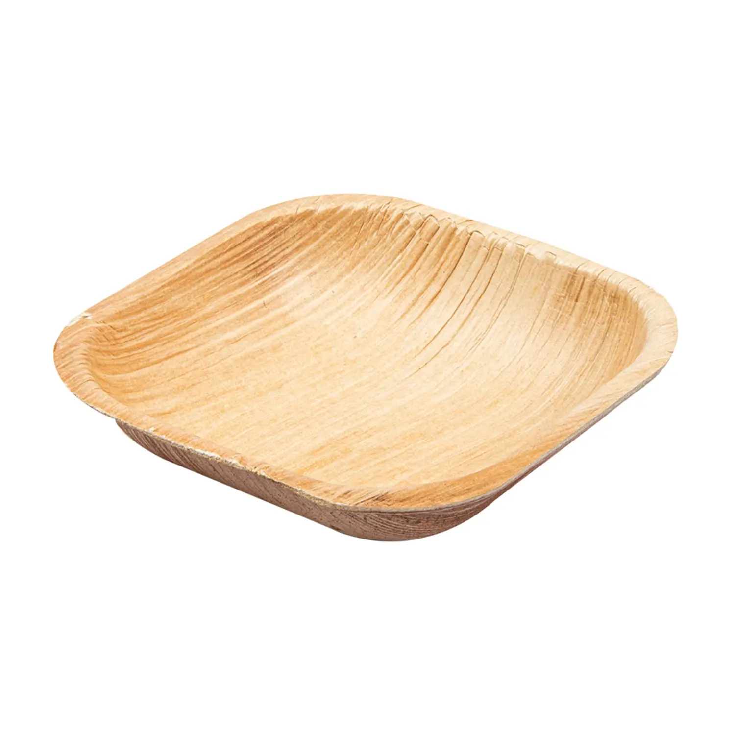 Pratos quadrados 'areca'  10x10x2,5 cm natural areca (200 unidade)