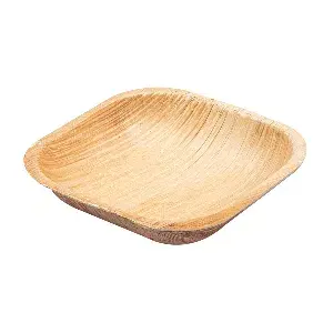 Platos cuadrados 'areca'  10x10x2,5 cm natural areca (200 unid.)