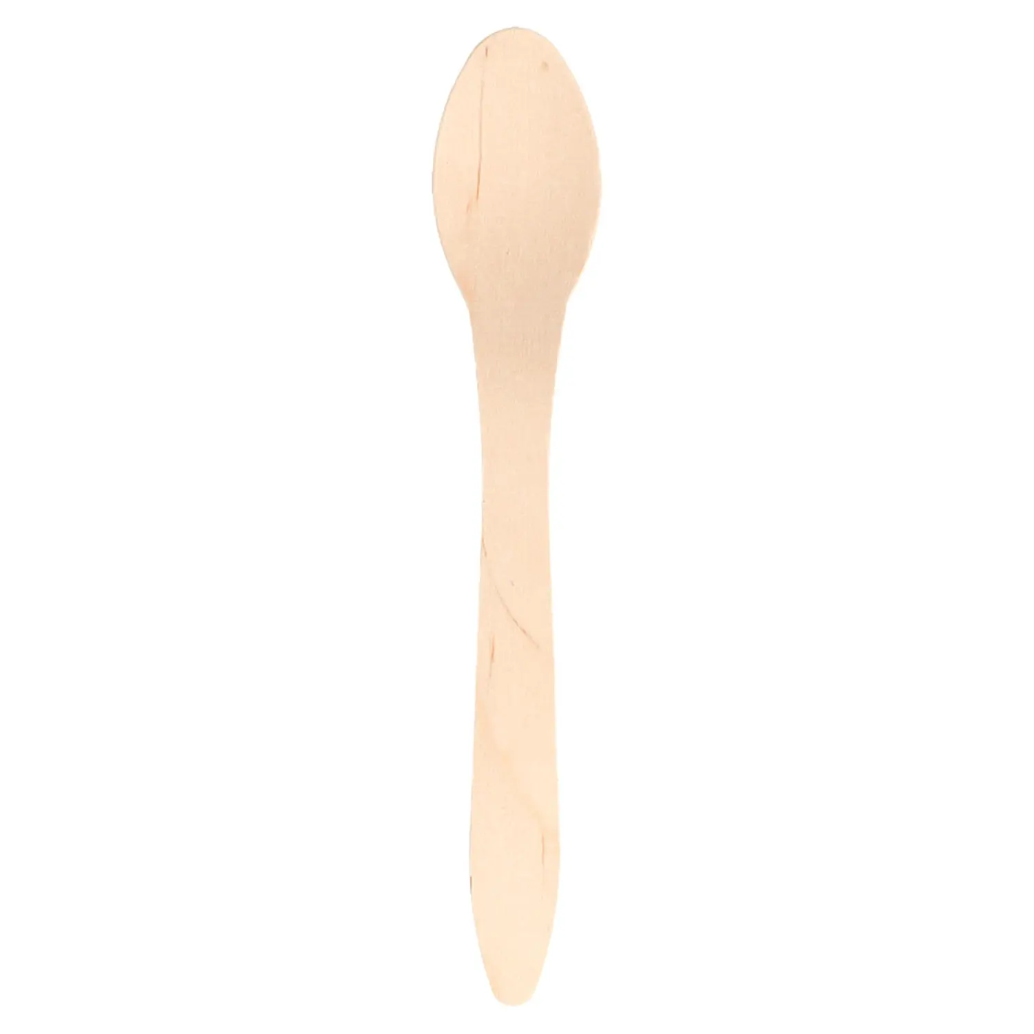 Cucchiai 'wood' curve  18,7 cm naturale legno (100 unità)