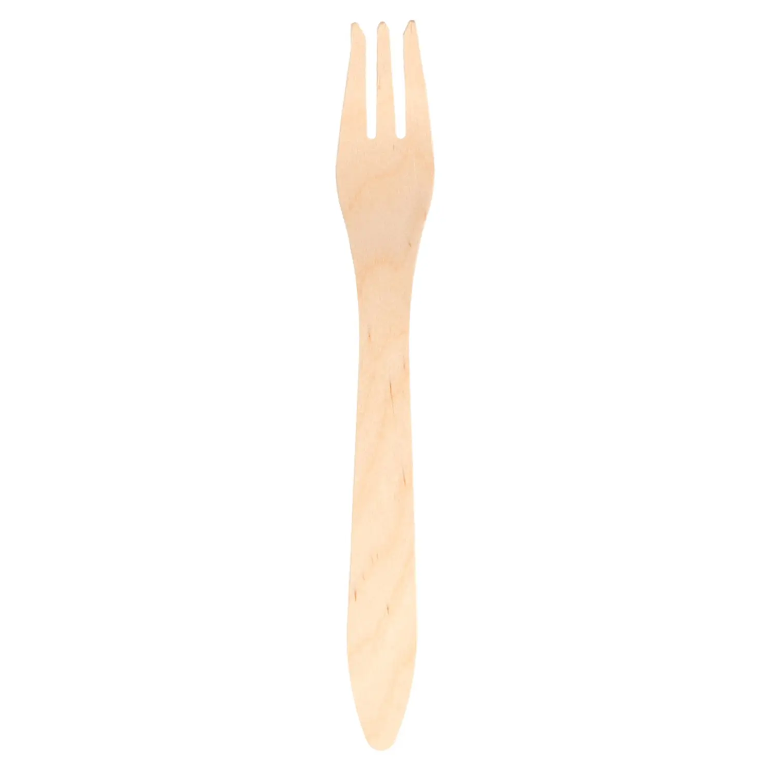 Forchette 'wood' curve  18,3 cm naturale legno (100 unità)