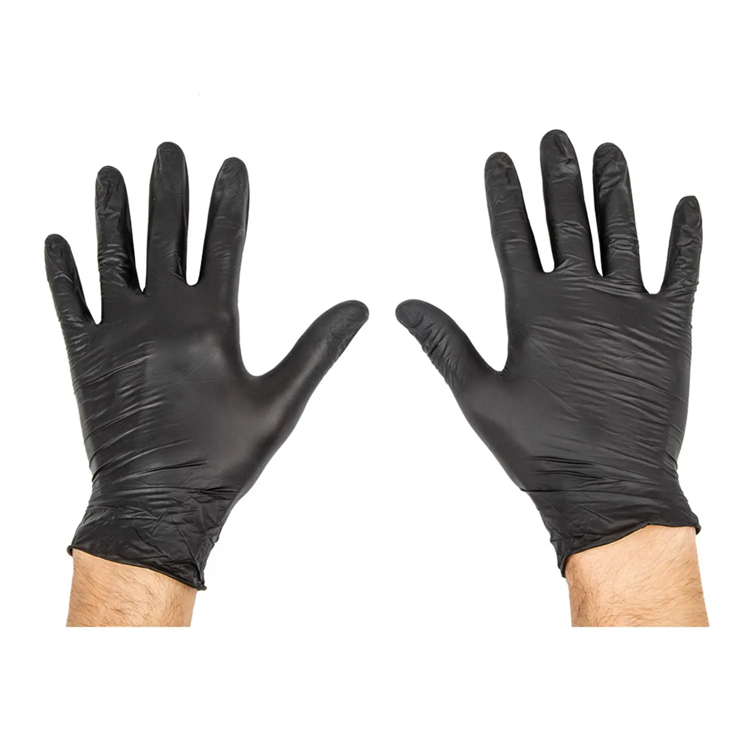 Guantes  size: l negro nitrilo (100 unid.)
