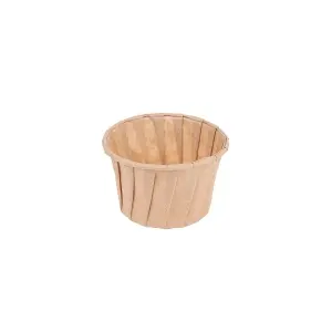 Tarrinas papel plisado 100 ml (3,2 oz) 80 g/m2 ø6,6/5x4,2 cm natural perg. antigrasas (250 unid.)