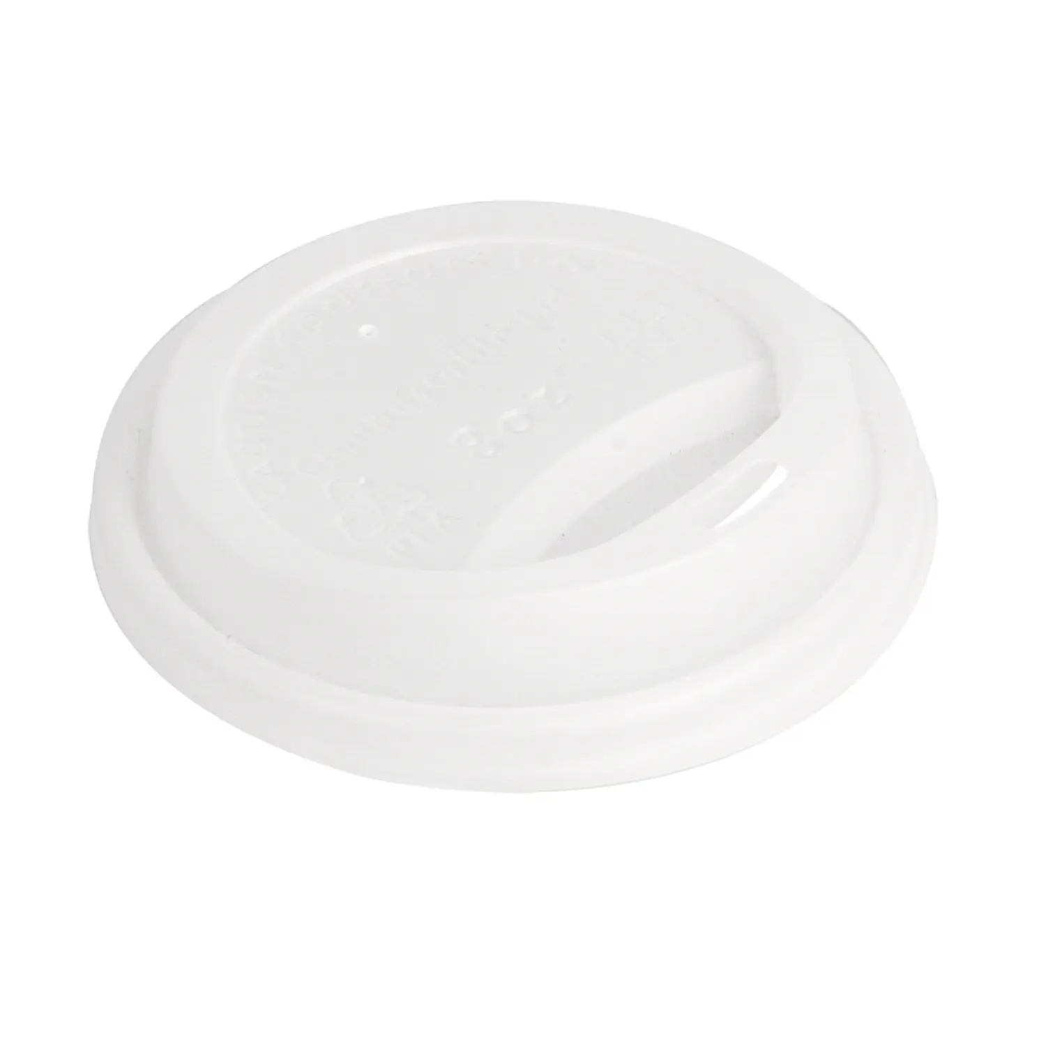 Tapas para vasos 240 ml biodegradable  blanco cpla (1000 unid.)