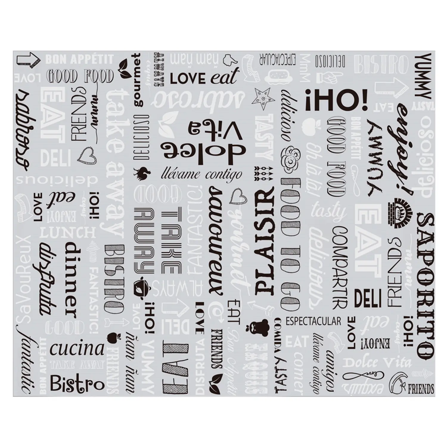 Papel antigrasas basket parole 35+20 g/m2 31x38 cm plateado pergamino + aluminio (1000 unid.)