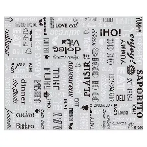 Papel anti-gordura basket parole 35+20 g/m2 31x38 cm prateado pergaminho+alumínio (1000 unidade)