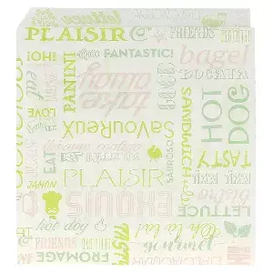 Papel antigrasas abierto 2 lados parole 35 g/m2 16x16,5 cm blanco perg. antigrasas (500 unid.)