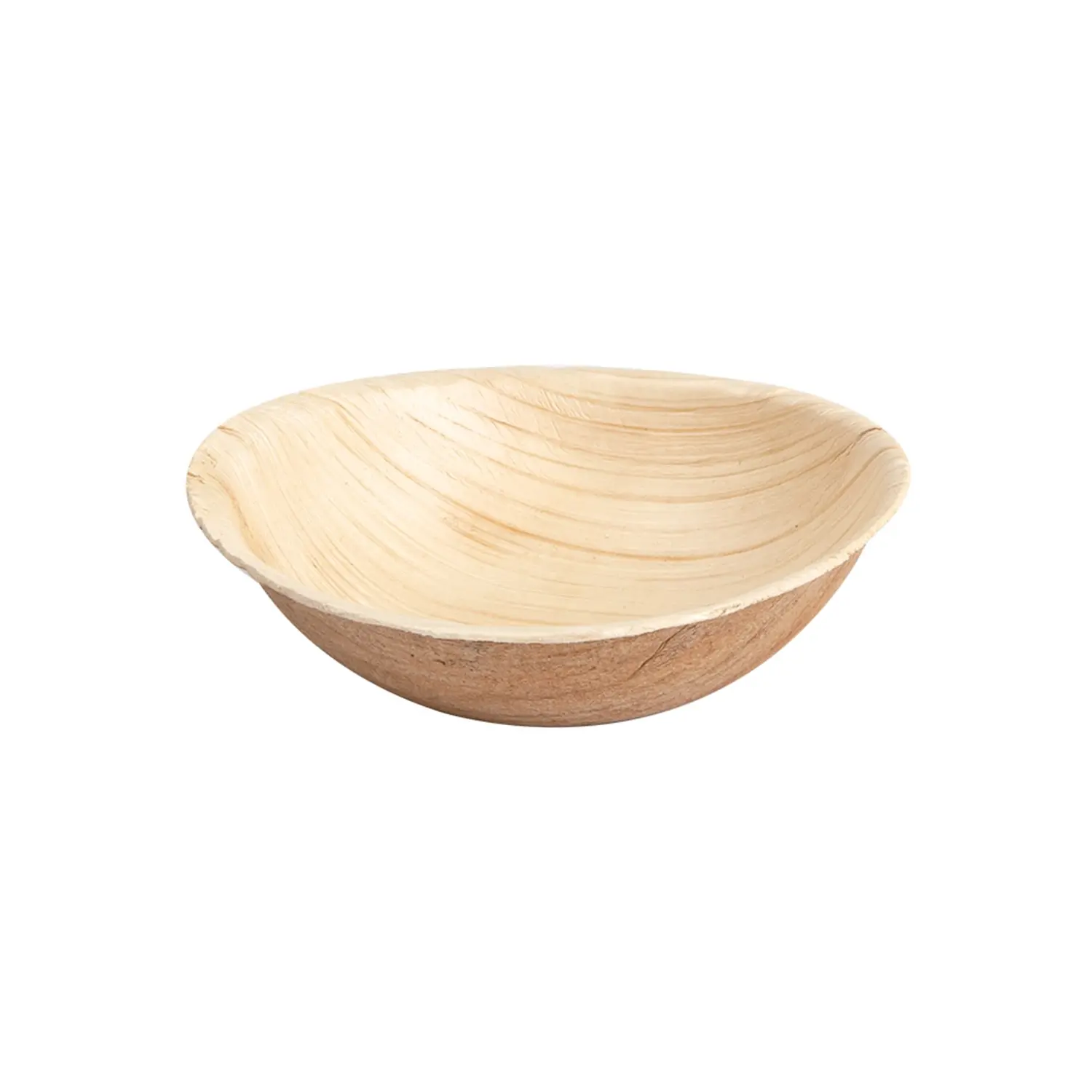 Mini ciotole 'areca'  ø 9,6x2,5 cm naturale areca (200 unità)