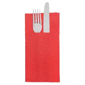 Tovaglioli canguro 'double point'  18 g/m2 39x40 cm rosso tissue (1400 unità)