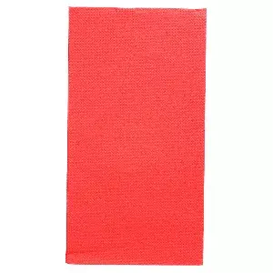 Tovaglioli ecolabel p. 1/8 'double point' 18 g/m2 40x40 cm rosso tissue (1200 unità)