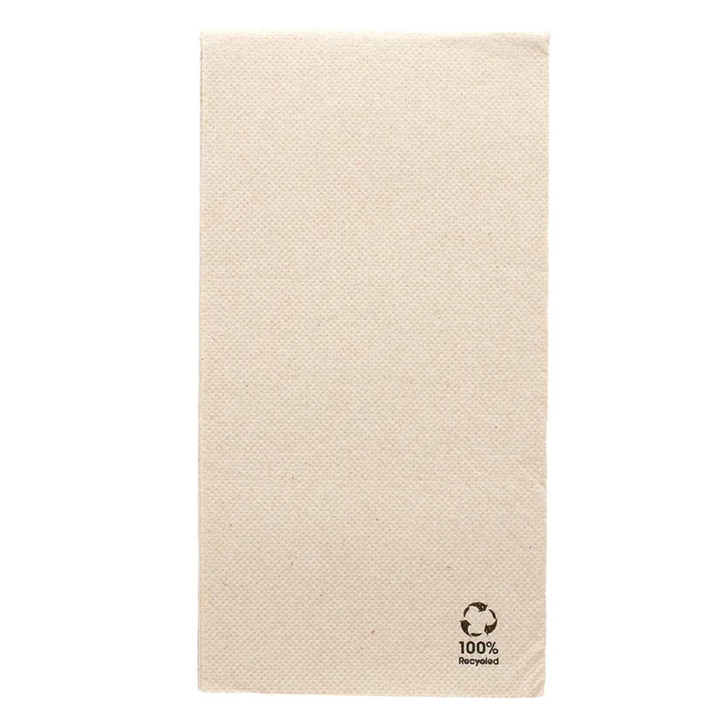 Tovaglioli ecolabel p. 1/8 'double point'  19 g/m2 40x40 cm naturale tissue riciclato (1200 unità)