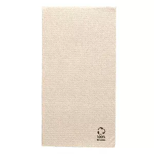 Tovaglioli ecolabel p. 1/8 'double point'  19 g/m2 40x40 cm naturale tissue riciclato (1200 unità)