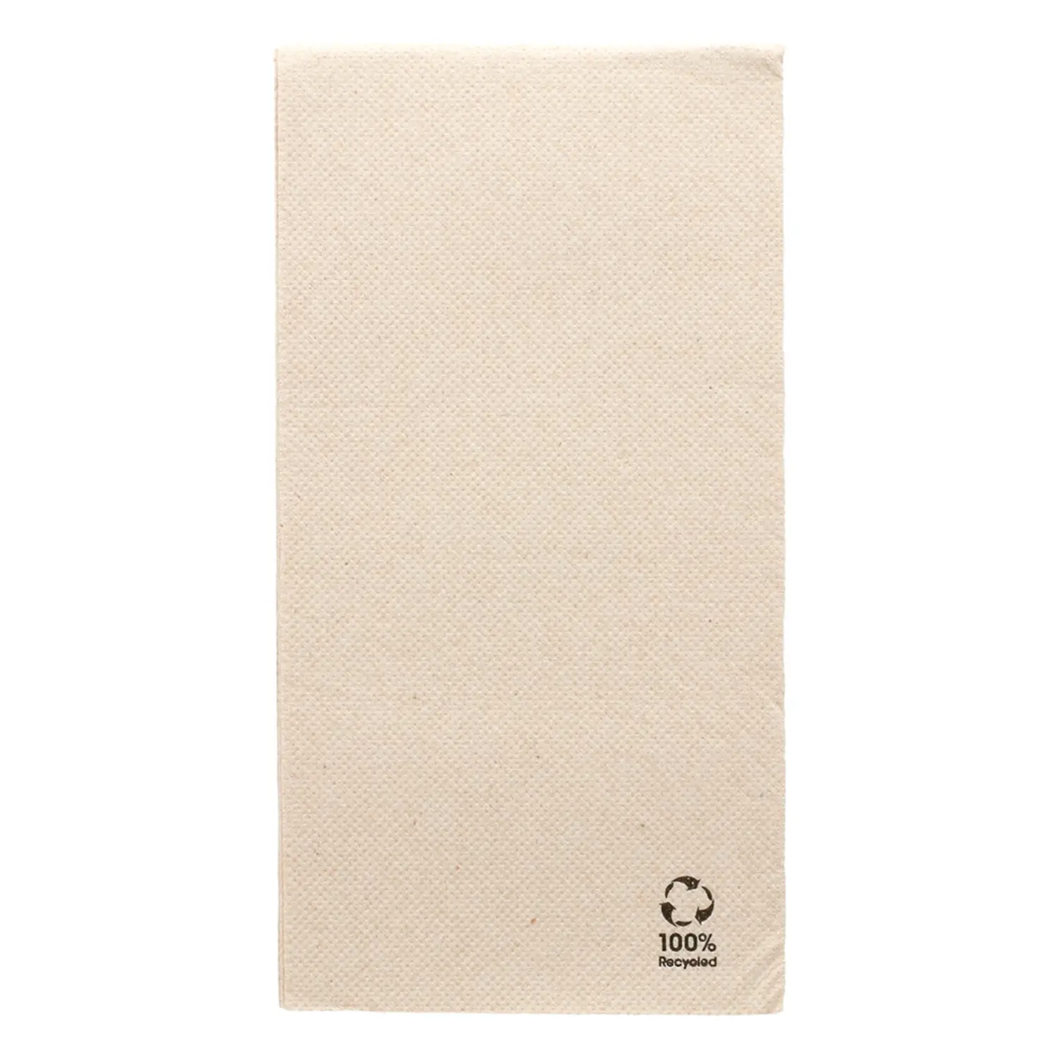 Tovaglioli ecolabel p. 1/6 'double point'  19 g/m2 30x40 cm naturale tissue riciclato (1500 unità)