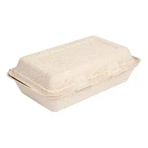 Caixas "l" 'bionic' 1 l 16x24x7,5 cm natural bagaço (400 unidade)