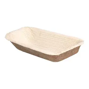 Mini terrine 'areca'  7x12x2,5 cm naturale areca (200 unità)
