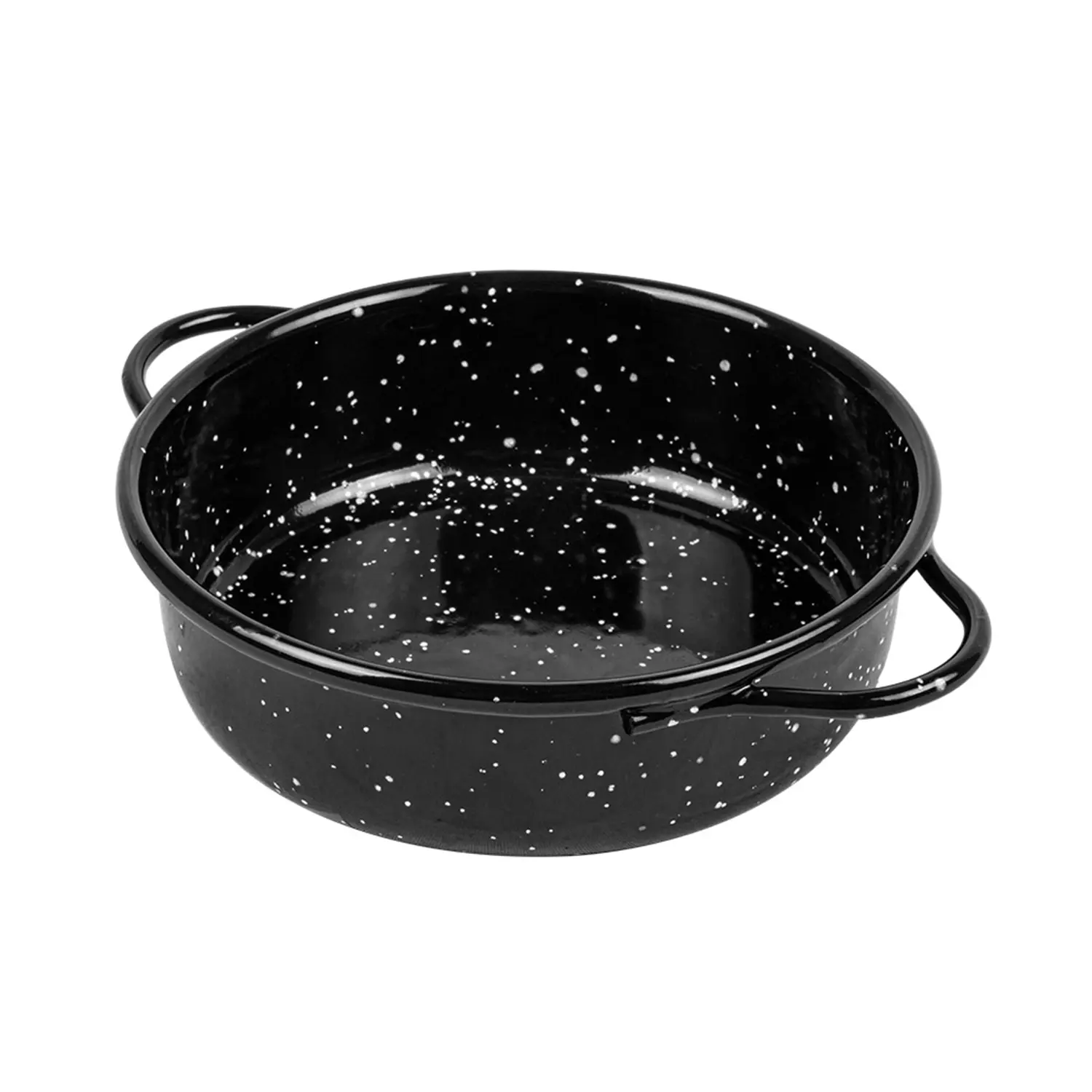 Mini casseruola in acciaio smaltato 'artinox'  ø13x4 cm nero acciaio (6 unità)
