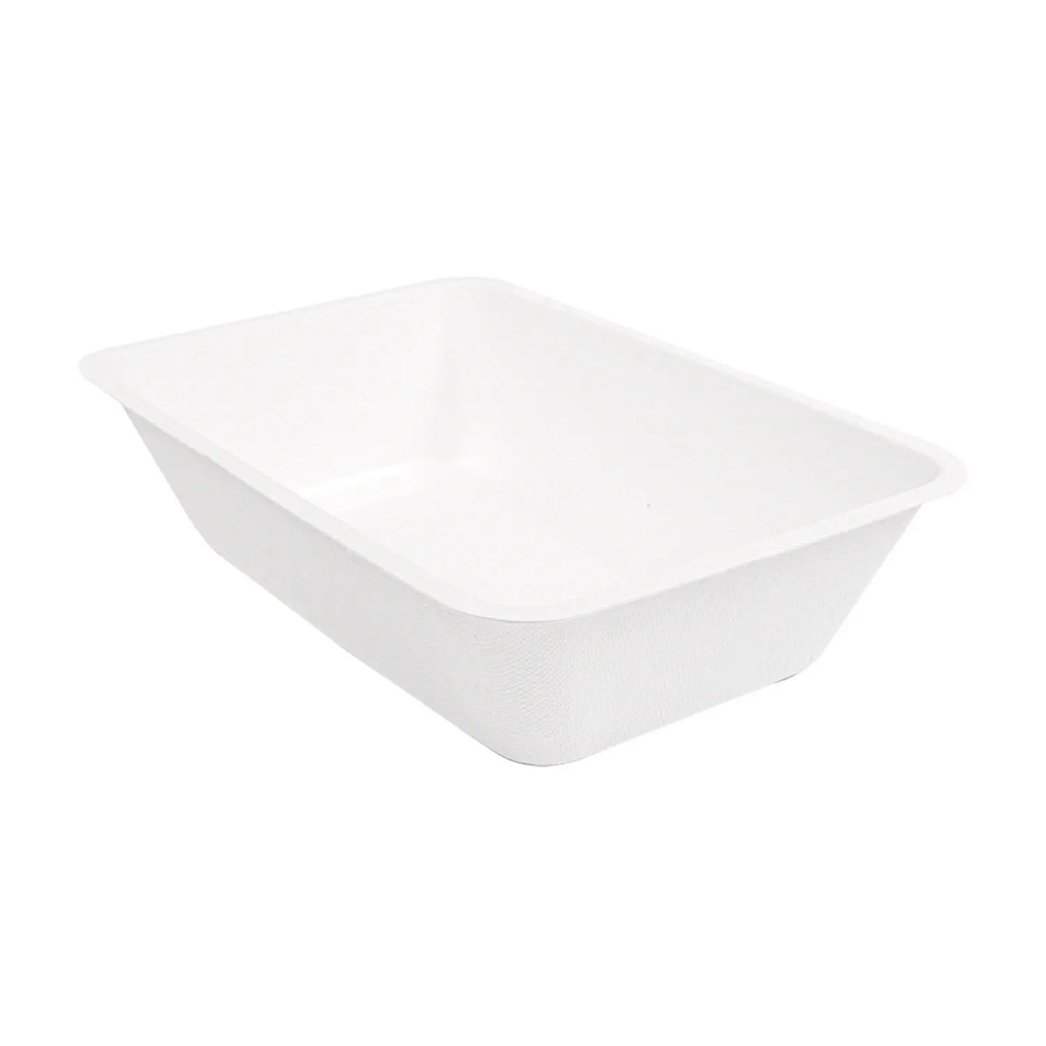 Barchette 'bionic' 800 ml 20,2x13,5x5 cm bianco bagassa (500 unità)