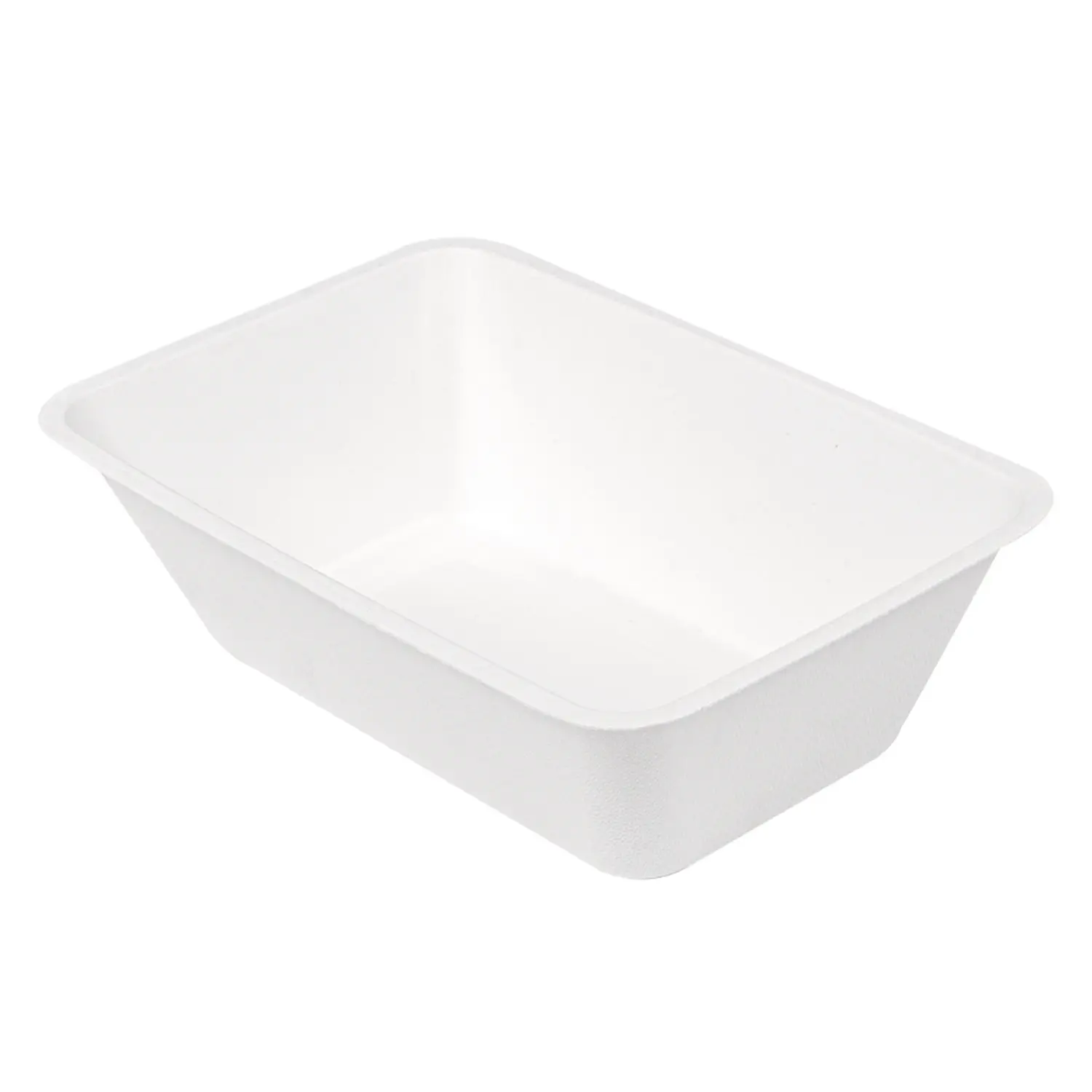 Barquilhas 'bionic' 1000 ml 20,2x13,5x6,2 cm branco bagaço (500 unidade)