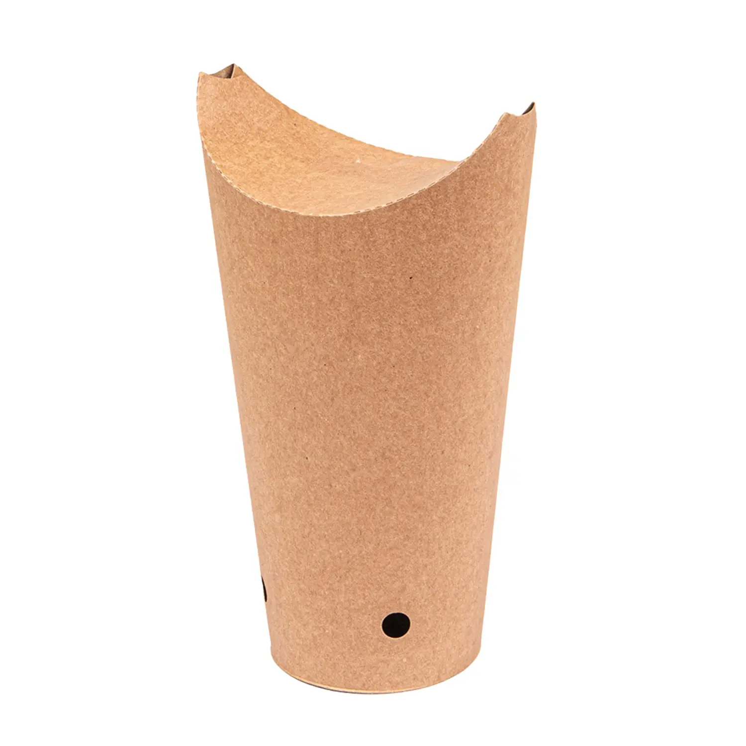 Bicchiere per fritti chiuso 22 oz - 660 ml 200 + 25pe g/m2 8,5x18 cm marrone cartone (1000 unità)
