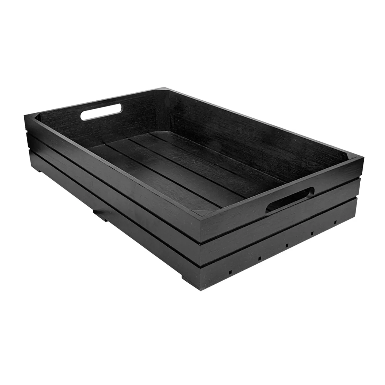Caixa buffet gn 1/1 'bamboo'  53x32,5x10 cm preto bambú (1 unidade)