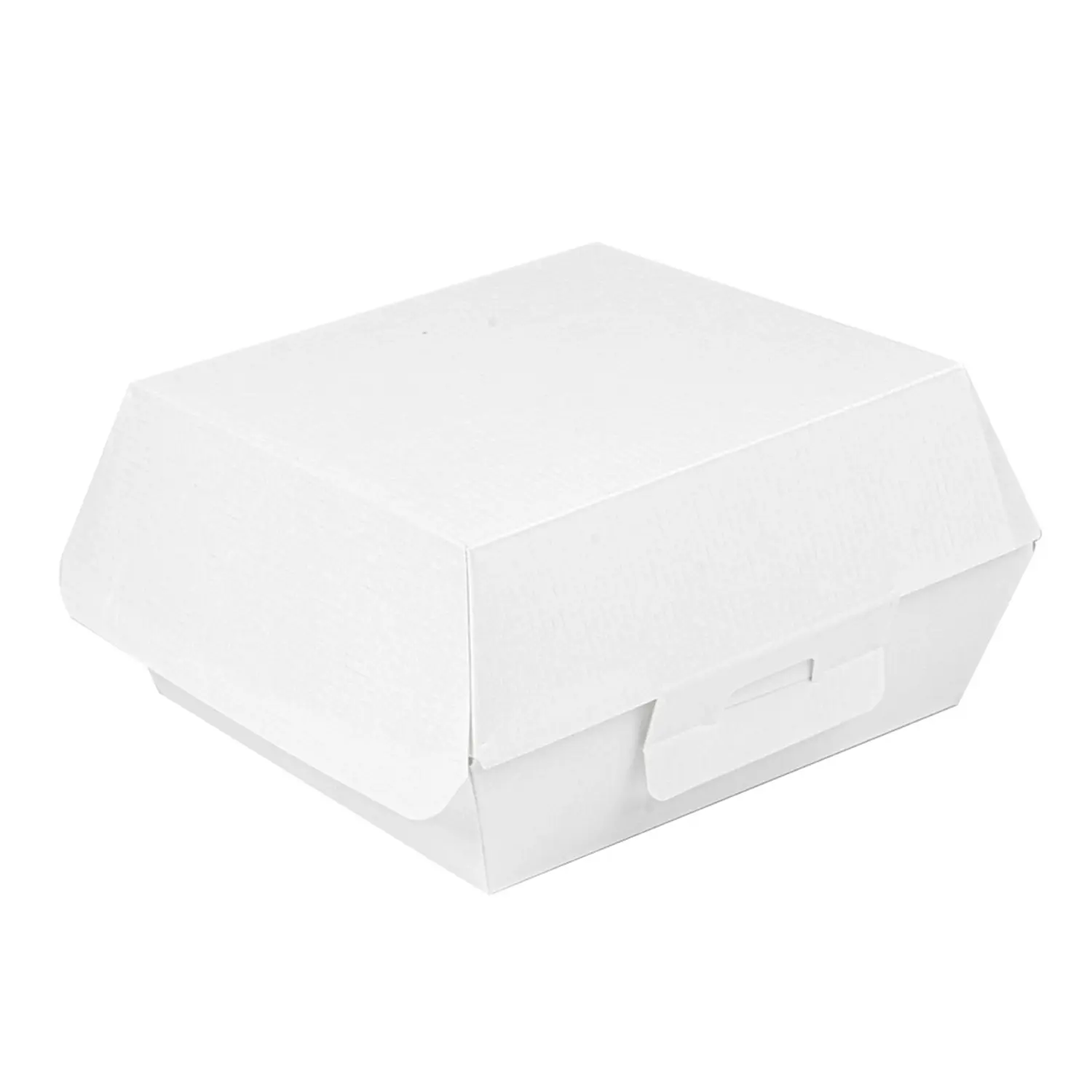 Scatole hamburger 'thepack'  13x12,5x6,2 cm (s) bianco cartone nano-micro (450 unità)