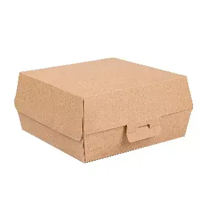 Scatole hamburger 'thepack'  14,2x13,7x6,1 cm (l) naturale cartone nano-micro (500 unità)