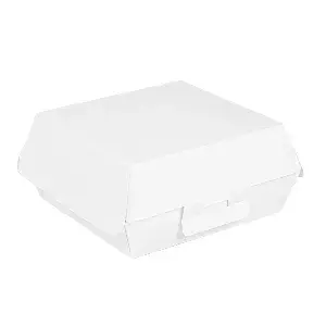 Scatole hamburger 'thepack'  14,2x13,7x6,1 cm (l) bianco cartone nano-micro (500 unità)