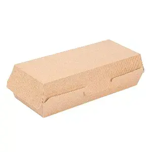 Cajas "panini" 'thepack'  26,5x12,2x7 cm natural cartón nano-micro (300 unid.)