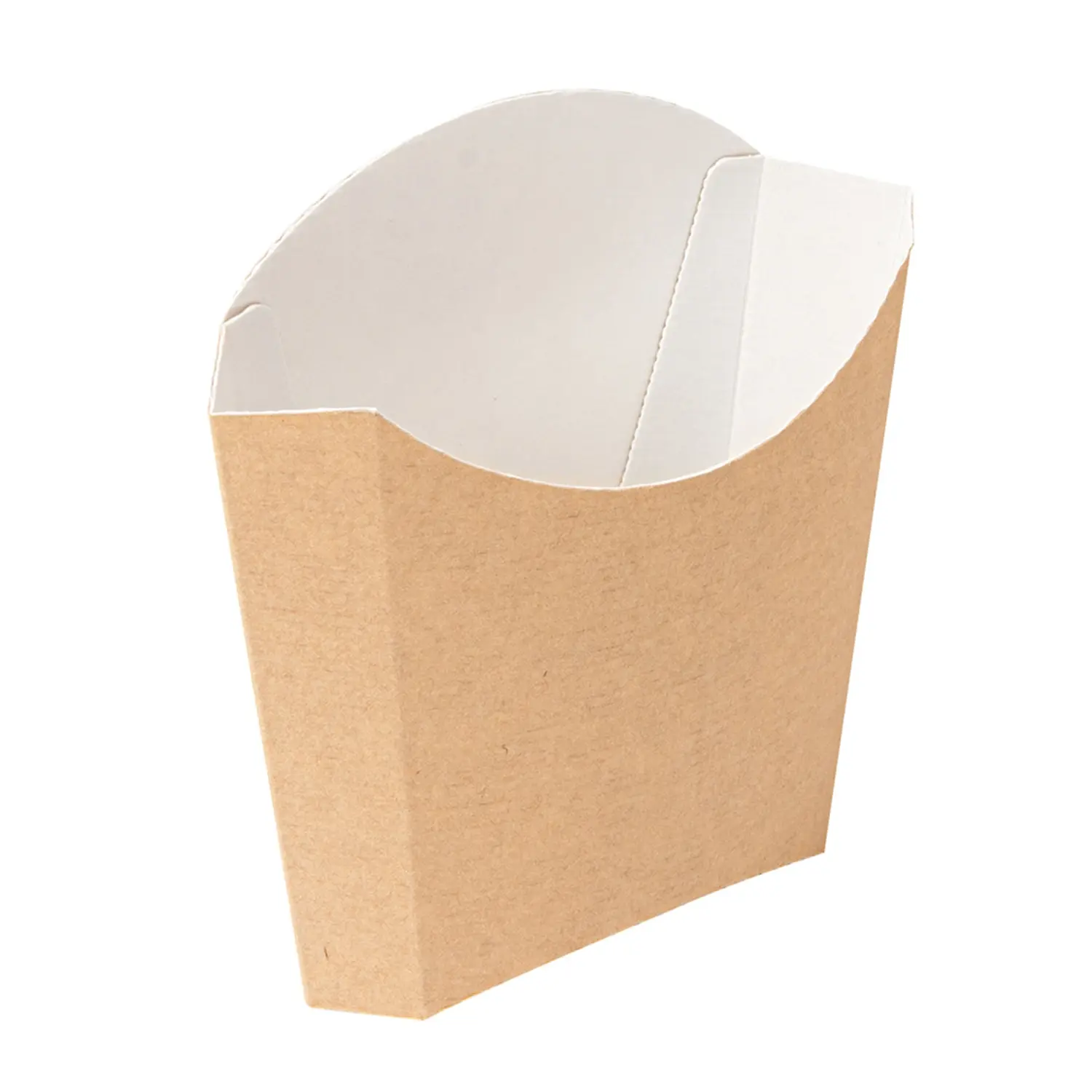 Cajetillas fritas standard 'thepack' 135 g 13x8x13,5 cm natural cartón nano-micro (1200 unid.)