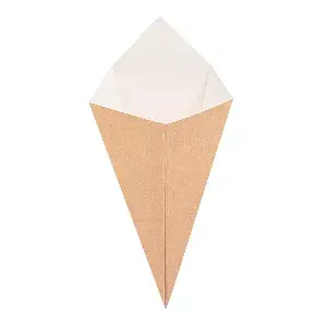 Coni per fritti 'thepack' 100 g 12,8x21,7 cm naturale cartone nano-micro (1600 unità)