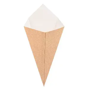 Coni per fritti 'thepack' 250 g 15,7x26,8 cm naturale cartone nano-micro (1200 unità)