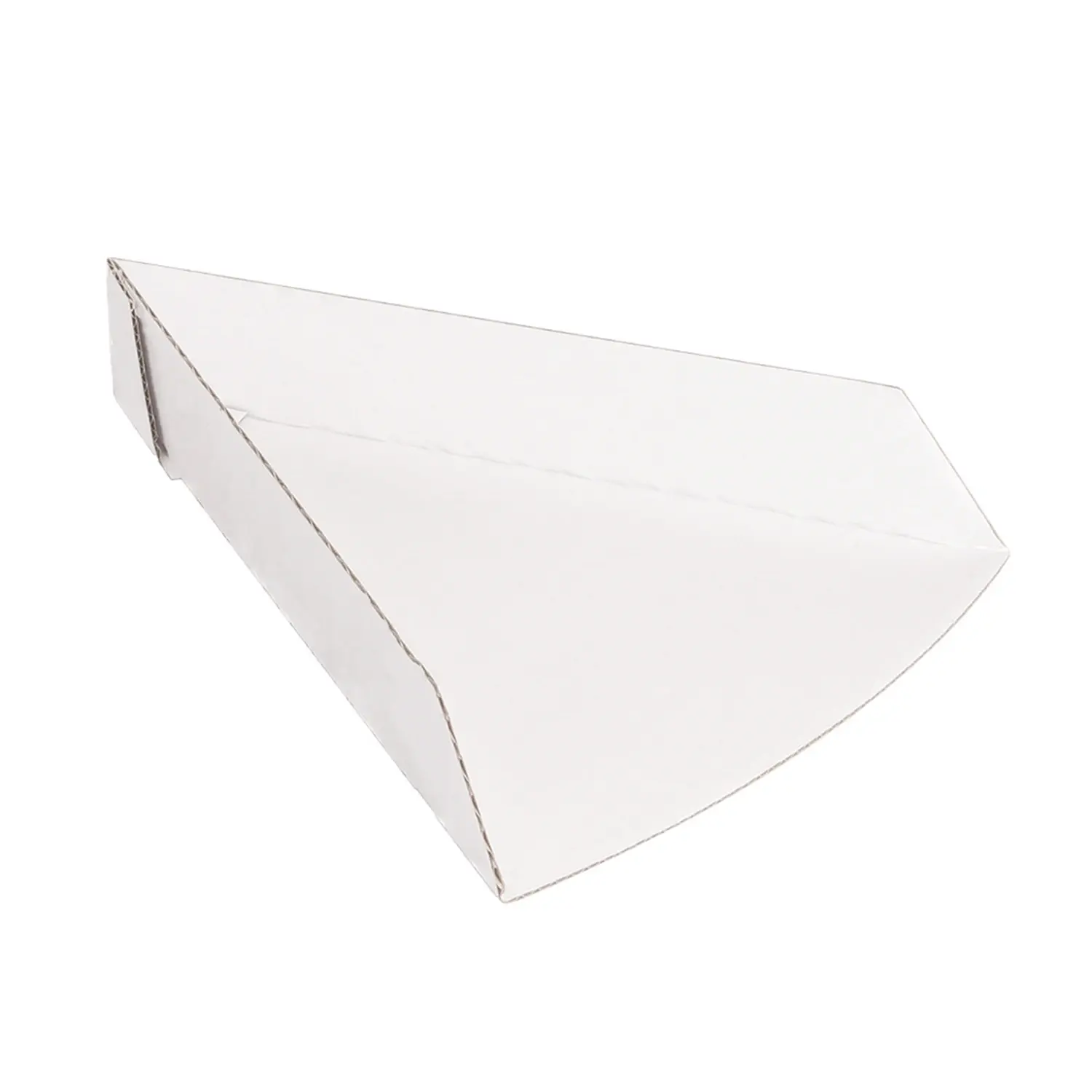 Vaschette triangolare pizza 'thepack'  21x16,5x3,5 cm bianco cartone nano-micro (1200 unità)