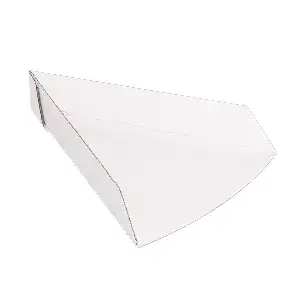 Vaschette triangolare pizza 'thepack'  21x16,5x3,5 cm bianco cartone nano-micro (1200 unità)