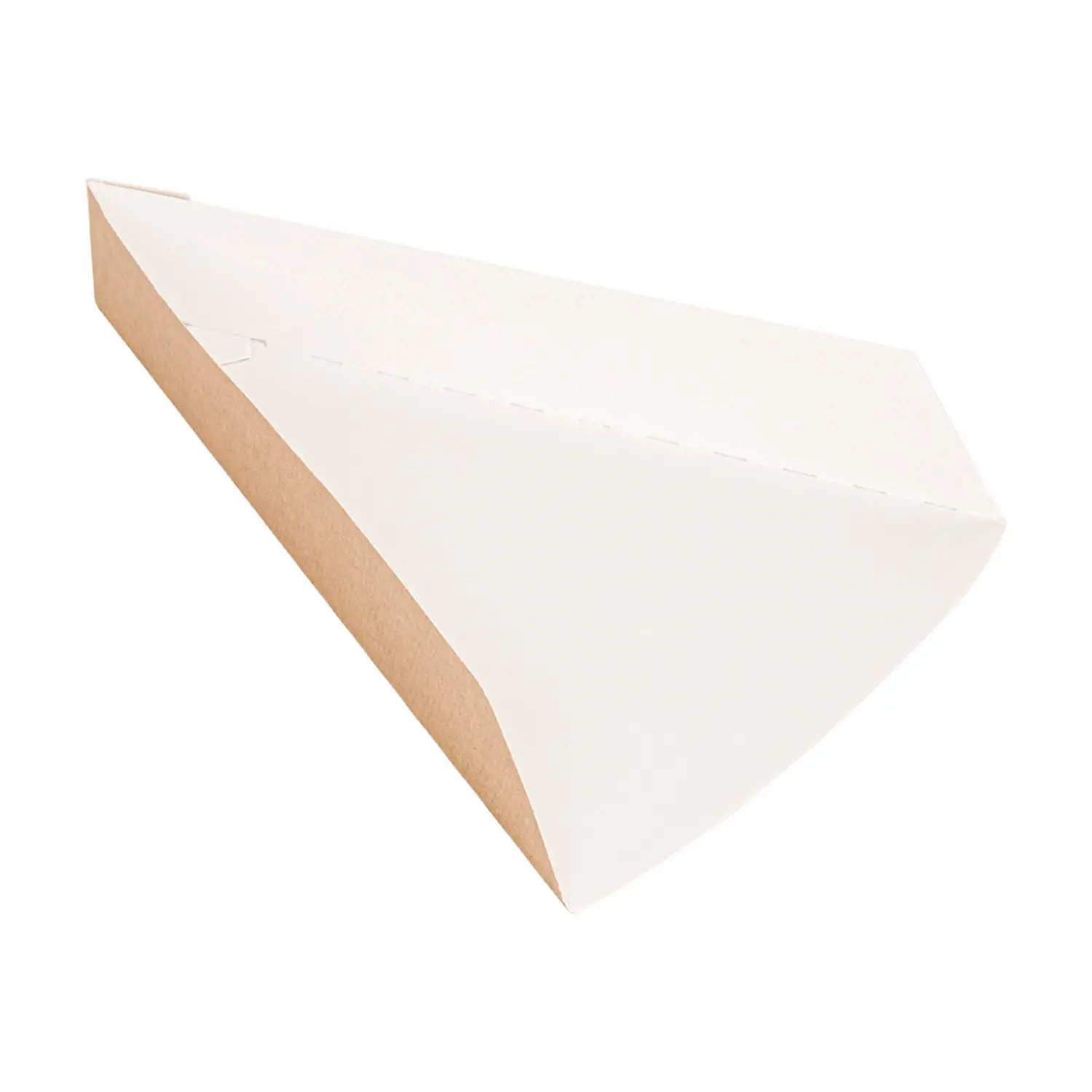 Vaschette triangolare pizza 'thepack'  21x16,5x3,5 cm naturale cartone nano-micro (1200 unità)