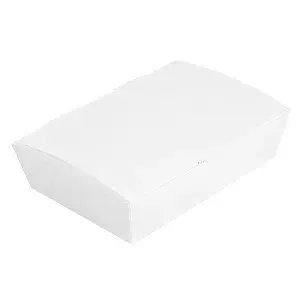 Scatole "lunch box" copperchio 'thepack' 1000 ml (32 oz) 20,5x14,6x5 cm bianco cartone nano-micro (360 unità)