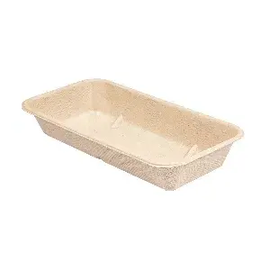 Bandejas 'bionic' 500 ml 20,9x10,7x3,5 cm natural bagazo (400 unid.)