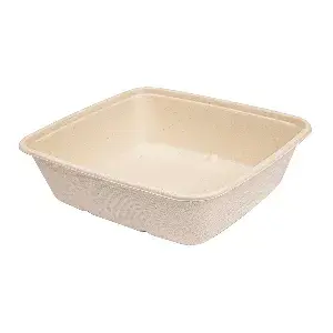 Bandejas 'bionic' 1250 ml 20x18,5x5,5 cm natural bagazo (400 unid.)