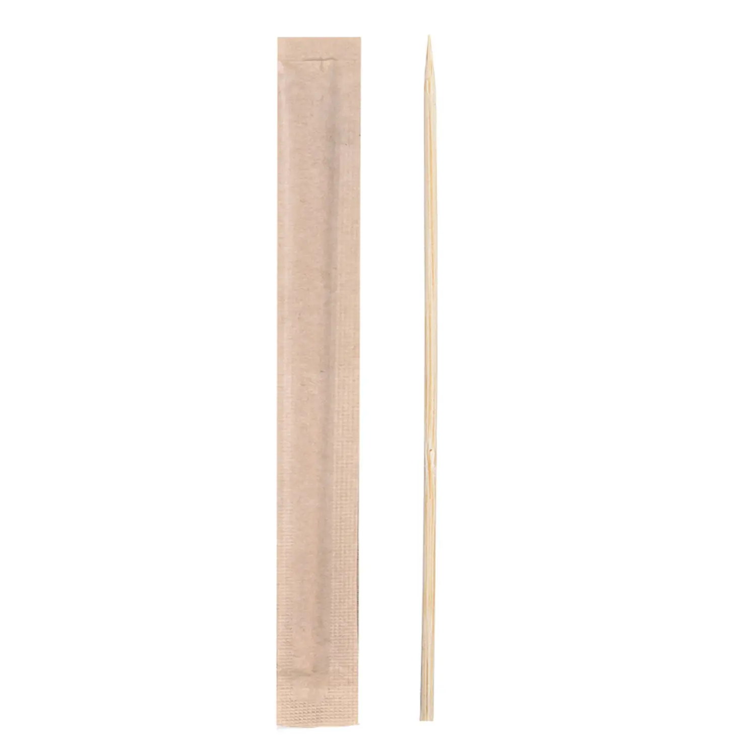 Palillos enfundados kraft  6,5 cm natural madera (1000 unid.)