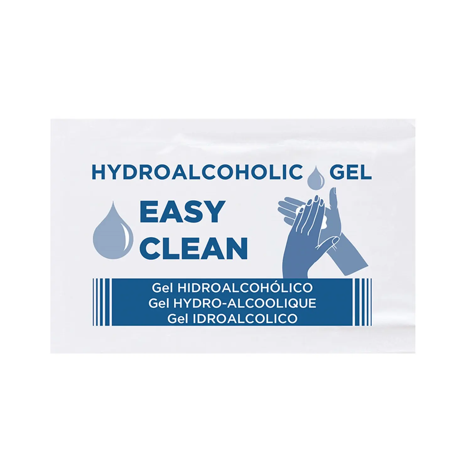 Gel idroalcolico easy clean 2,5 ml 4,5x7 cm (250 unità)