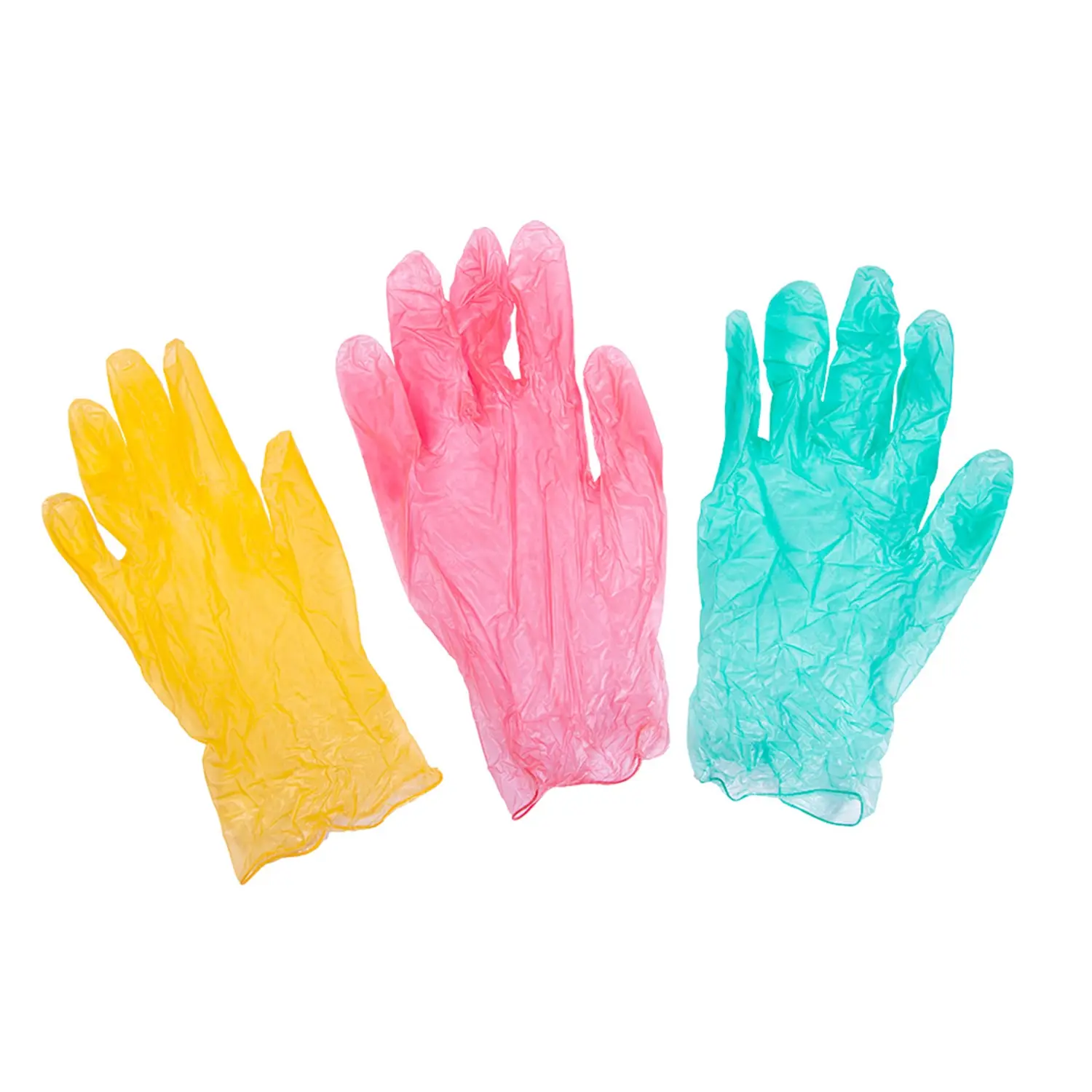 Luvas com talco  size: l sortido pvc (100 unidade)