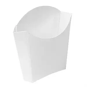 Scatoline per fritti 'thepack' 135 g 13x8x13,5 cm bianco cartone nano-micro (1200 unità)