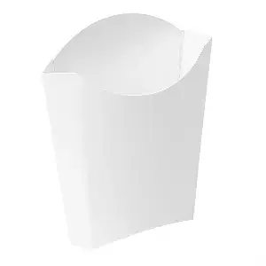 Scatoline per fritti jumbo 'thepack' 165 g 13,5x8,5x16 cm bianco cartone nano-micro (1200 unità)
