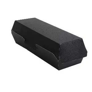 Vaschette "hot dog" 'thepack'  23,2x9x6,3 cm nero cartone nano-micro (450 unità)